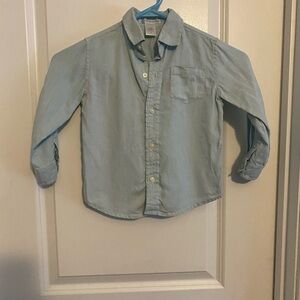 Janie and Jack Sky Blue Linen Button-Down Shirt